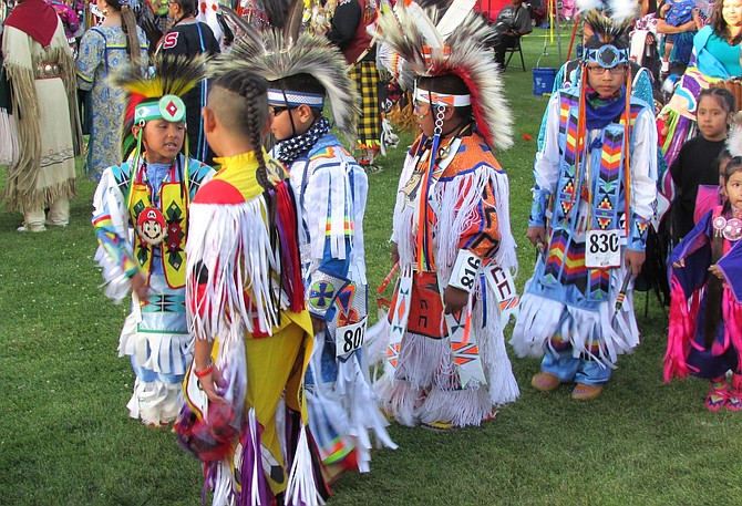 Indigenous children from western tribes celebrate their heritage and culture at the annual Father’s Day Pow Wow in June in Carson City.