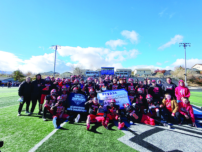 The Pershing County High School football team used a dominating performance to defeat Incline 26-6 in the NIAA 2A State Championship this past Saturday at McQueen High School in Reno. It is the first state title for the football program since 2018.