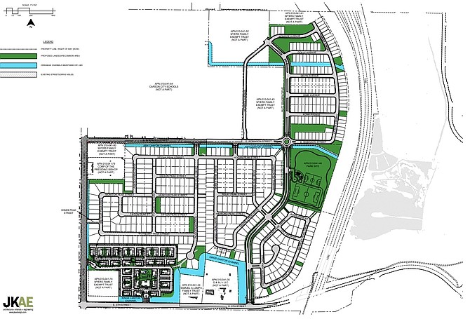 A layout from JKAE showing a 10-acre park in the North Lompa Ranch development area.