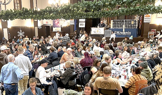 A capacity crowd for the second round of Turkey Bingo filled the CVIC Hall in Minden on Nov. 23.