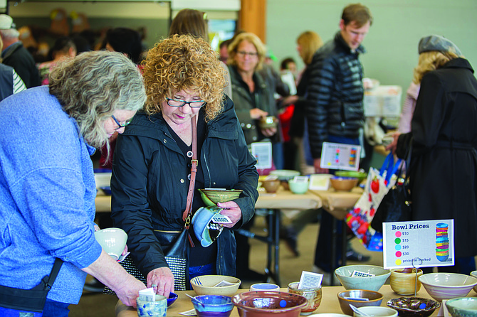 At Empty Bowls, shop for handcrafted bowls and enjoy a selection of delicious soups.