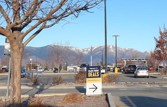 The parking lot for the Grant Avenue Walmart wasn't very full a few hours after the store opened on Black Friday. Information on taxable sales for November won't be available from the Nevada Department of Taxation until the end of January.