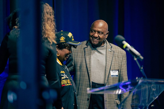 Buffalo Soldiers Museum President Willie Stewart and Executive Director Jackie Jones-Hook accepted the museum’s award.