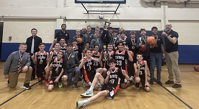 The Carson Valley Middle School seventh and eighth grade boys basketball teams won their end-of-season Tah-Neva tournaments last weekend.