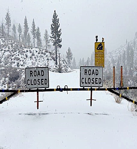 CalTrans crews found 7 inches of new snow on Ebbetts Pass this weekend.