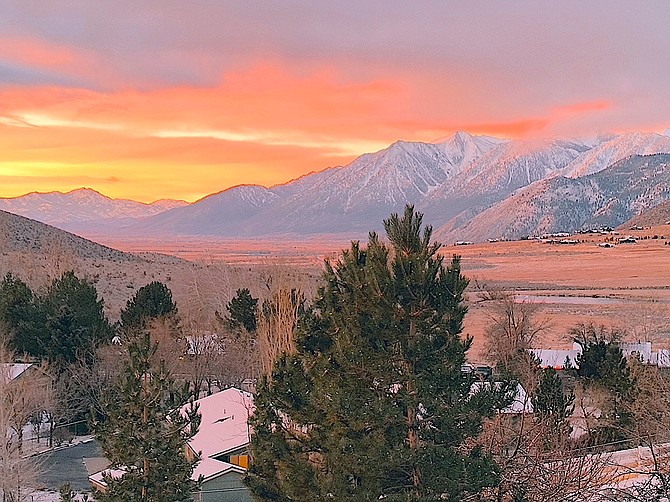 Alpine View resident Ellie Waller took this photo of the sunrise on Christmas morning.