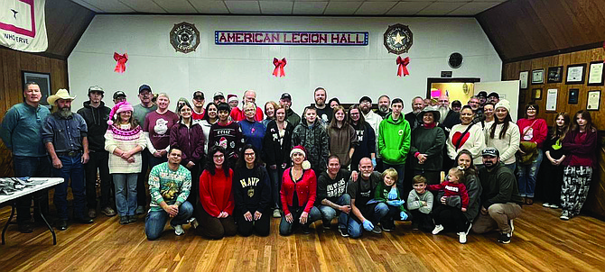 More than 70 volunteers helped the American Legion prepare and deliver Christmas dinners.