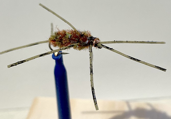 Materials will be on hand for those wanting to try their hand at tying Pat’s Rubber Leg StoneFly.