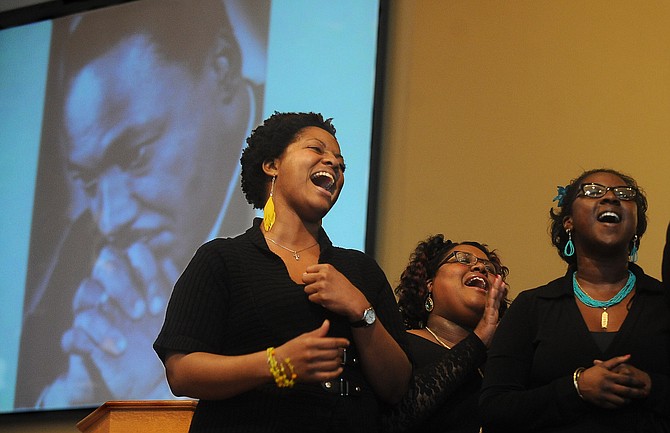 Celebrants sing during the 2015 Greater Everett Rev. Dr. Martin Luther King Jr. Community Celebration.