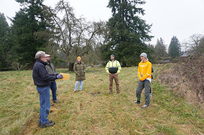 Members of the city parks board toured Homestead Park Tuesday, together with city staff, to get a real-world sense of the site.