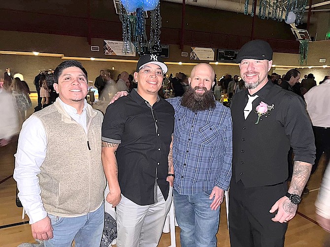 Luis Gabriel, Ray Gabriel, Justin Shaw, and DJ Therres were among the more than 1,000 fathers who brought their daughter to the “Under the Sea” Father Daughter Dance at the Douglas County Community and Senior Center on Feb. 8.