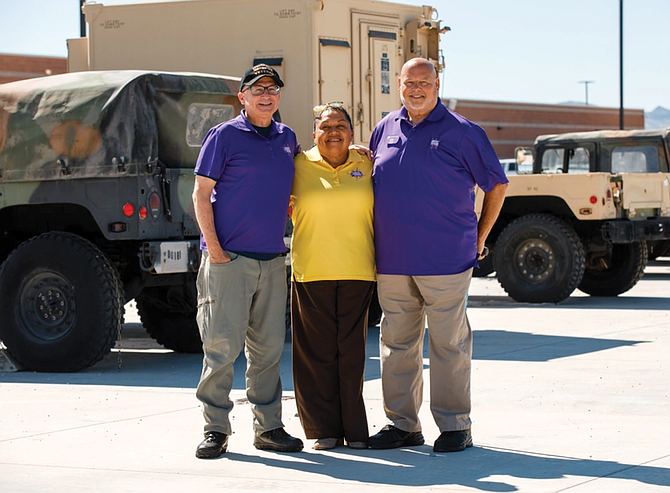 The Nevada Reserve Component Transition Assistance Advisor Team, from left: Erick Studenicka, Carmen Rank and Bob McLeod.