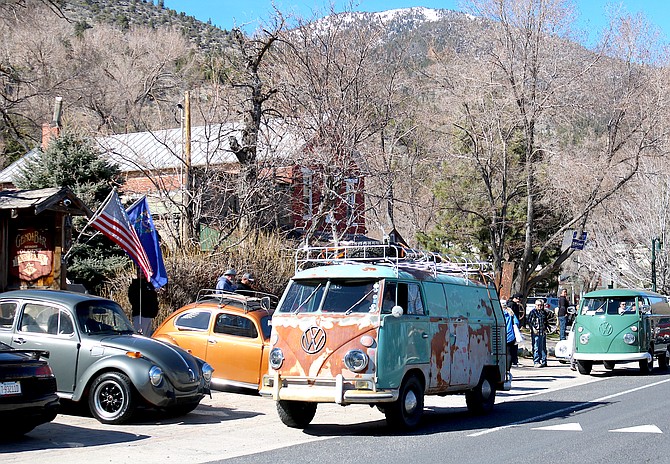 A Volkswagen rally took advantage of the springlike weather in Genoa on Saturday.