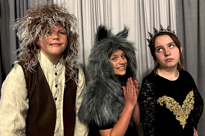 The evil trio in “Land of Make Believe” is portrayed by Nickolas Sorensen as the troll from under the bridge, Rylee Hammond as the wolf and Sophia Derby as Snow White’s stepmother.