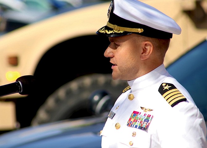 In 2023, Capt. Shane Tanner spoke at the annual Fallon 9/11 ceremony and told of his involvement as a Navy pilot in September 2001.