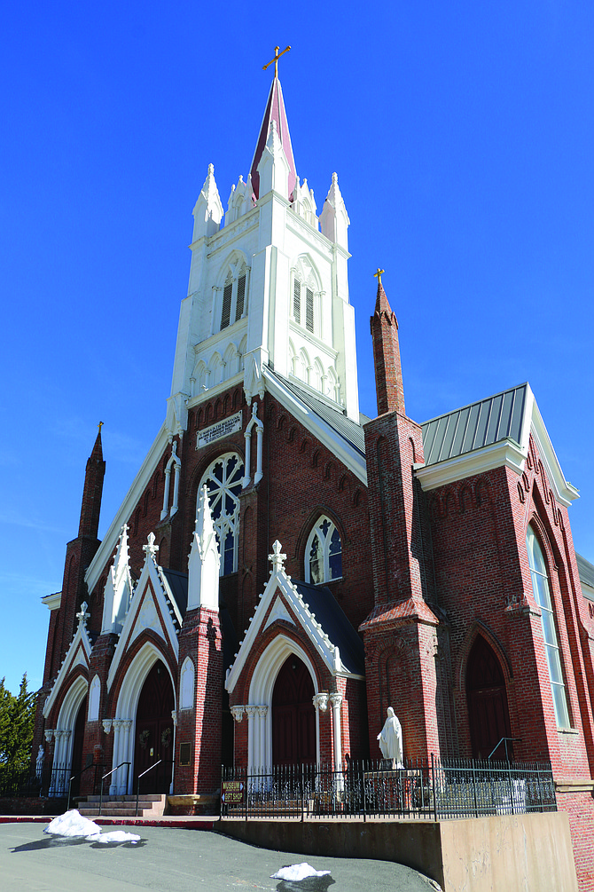 Virginia City’s St. Mary in the Mountains is Nevada’s oldest active Catholic church and oversees the Comstock from 111 S. E St.