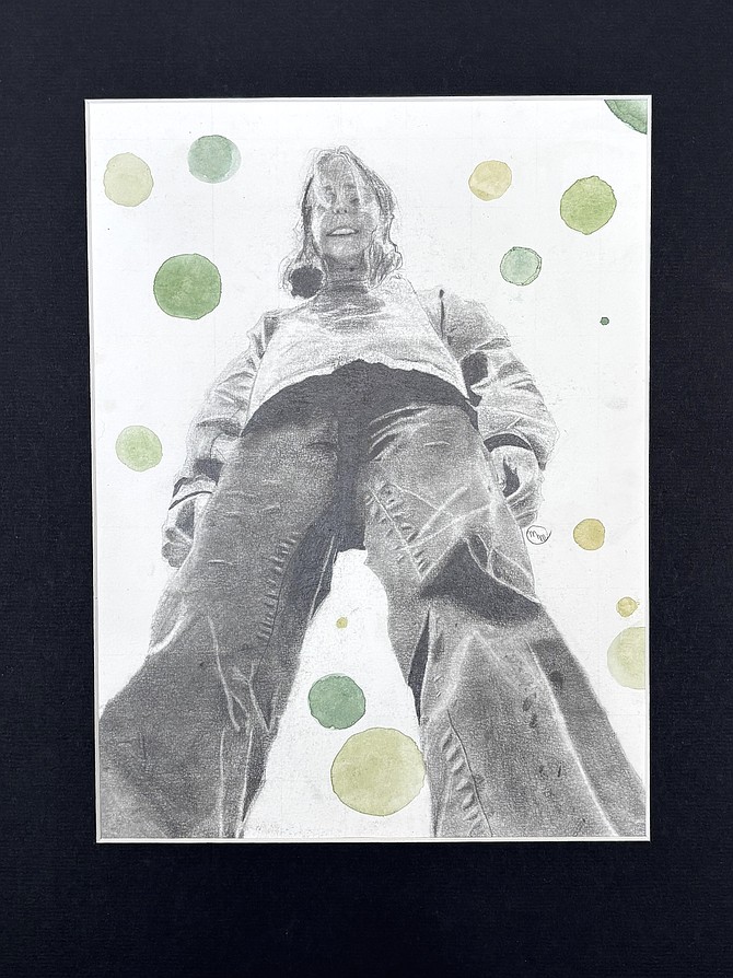 ‘The View From Down Here’ in watercolor and graphite by Molly Mortensen, Douglas High School.