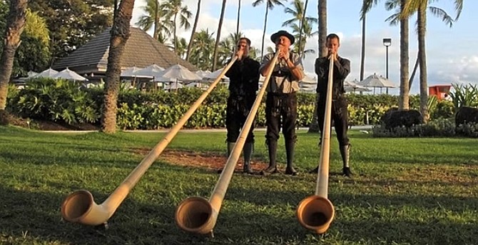 Salzburger Echo alphorns will perform with Carson City Symphony on Sunday.