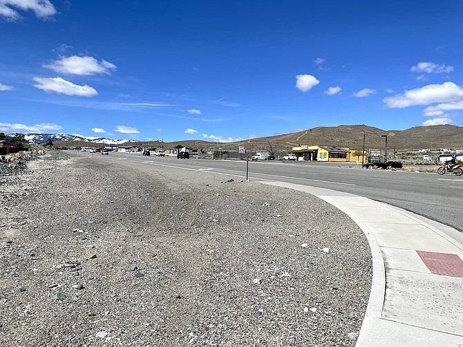 The intersection of U.S. Highway 50 and Highlands Drive in Mound House on April 15, 2024.