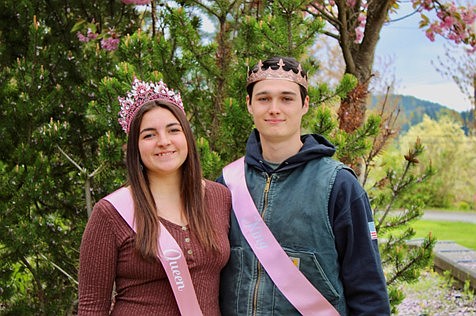 King Dylan Sullivan and Queen Tessa Veeser.