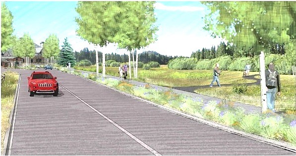 A rendering of what Kahle Drive will look like when it's done.
