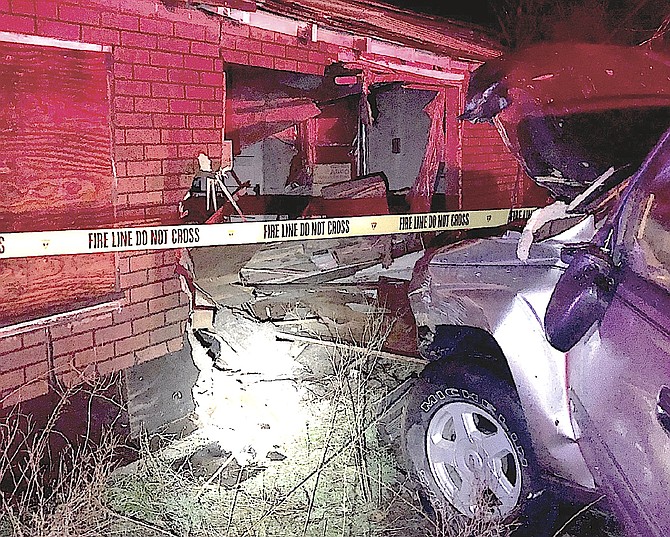 A March 27, 2019, collision prompted an effort that will lead to the demolition of the Gardnerville Laundry near the S-Curve.
Nevada Highway Patrol photo