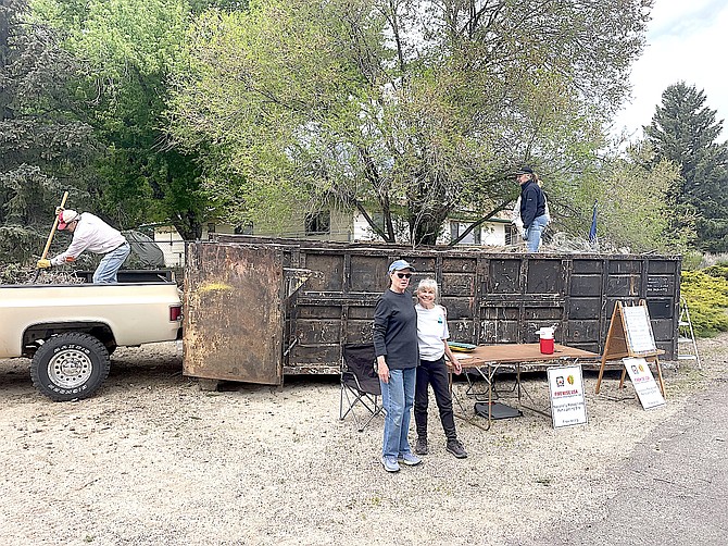 Sheridan Acres residents conduct a Fire Safe cleanup.
