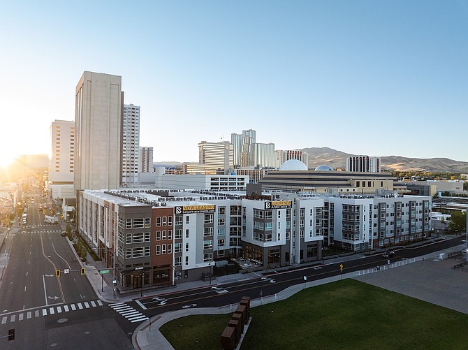 The developer of the new Ballpark Apartments across the street from Greater Nevada Field on Evans Avenue has teamed with Washinton, D.C.-based hospitality solutions provider Placemakr to create a ‘pop-up’ hotel within the 369-unit multifamily apartment complex.