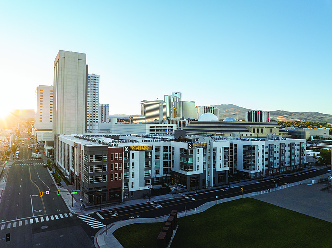 The developer of the new Ballpark Apartments across the street from Greater Nevada Field on Evans Avenue has teamed with Washinton, D.C.-based hospitality solutions provider Placemakr to create a ‘pop-up’ hotel within the 369-unit multifamily apartment complex.
