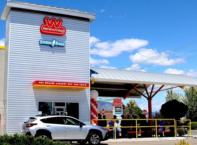 The Minden Wienerschnitzel was busy for its grand opening on Friday.