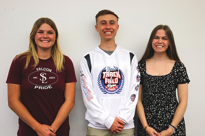 Sierra Lutheran’s 2025 salutatorian Kayla Carpenter and co-valedictorians Nathan Tack and Mylie Christensen take the top honors for their class this year.
