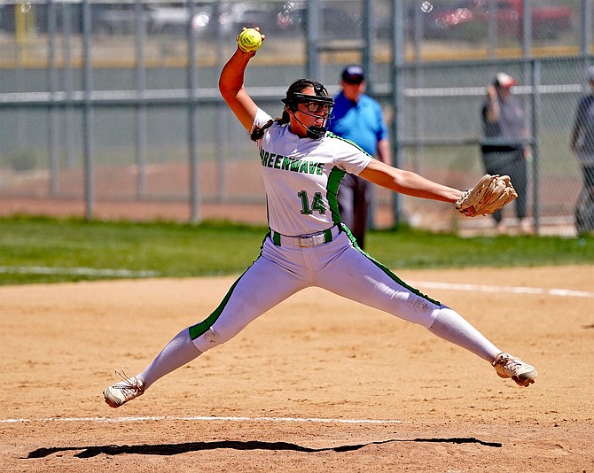 Fallon junior Janessa Bettencourt was dominant in the circle and at the plate this year.