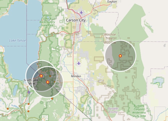 Three strikes around 3:35 p.m. and the power's out.