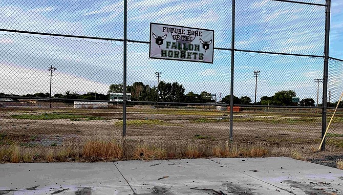 Restoration of the baseball field on East Richards Street is in progress as a result of the school district’s recent maintenance and use agreement with the Fallon Hornets Baseball Club.