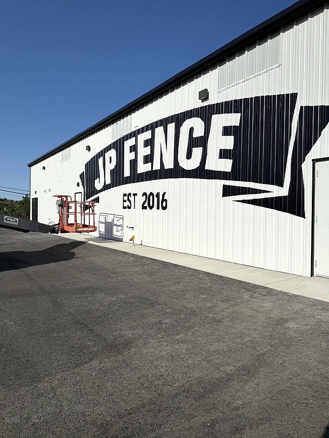 JP Fence’s new facility in Mound House is nearing completion. F&G Construction is the general contractor on the $1 million project that was funded by NSDC and Heritage Bank of Nevada.