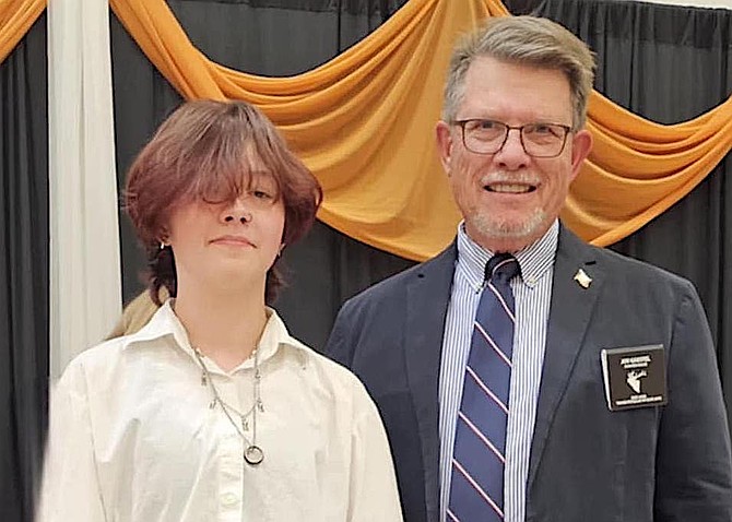 Carson Valley Middle School Elks student of the year Kloe Dietrich.