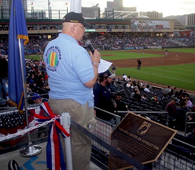 The annual recognition of the POW-MIA chair in section 118 will be part of this year’s Reno Aces Military Appreciation Night, which is Friday night.
