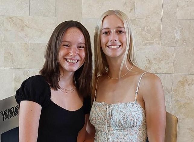 Douglas High graduates Abigail Hamer and Camryn Mclelland.