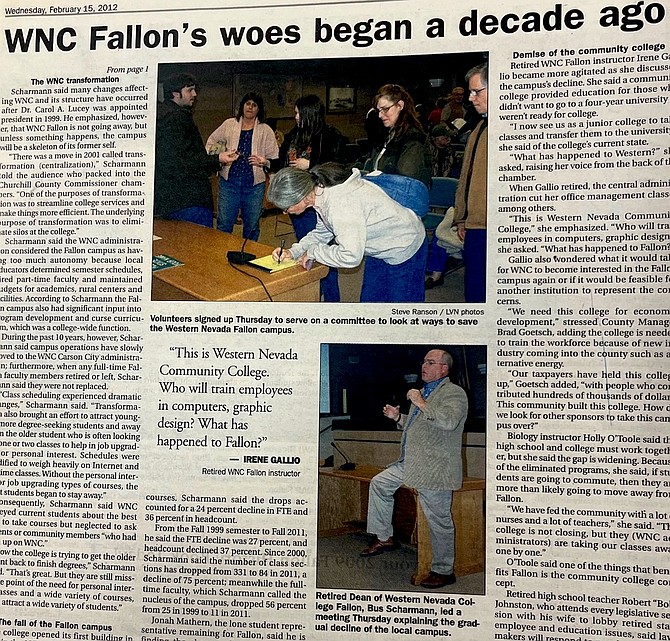 Our view: Saving the Fallon campus | Carson City’s Trusted News Source ...