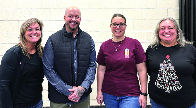 The Churchill Community Coalition on Dec. 17 named Daylene Starr, left, Andy Lenon, Star Olsen and Dawn Blundell as 2025 Community Champions.