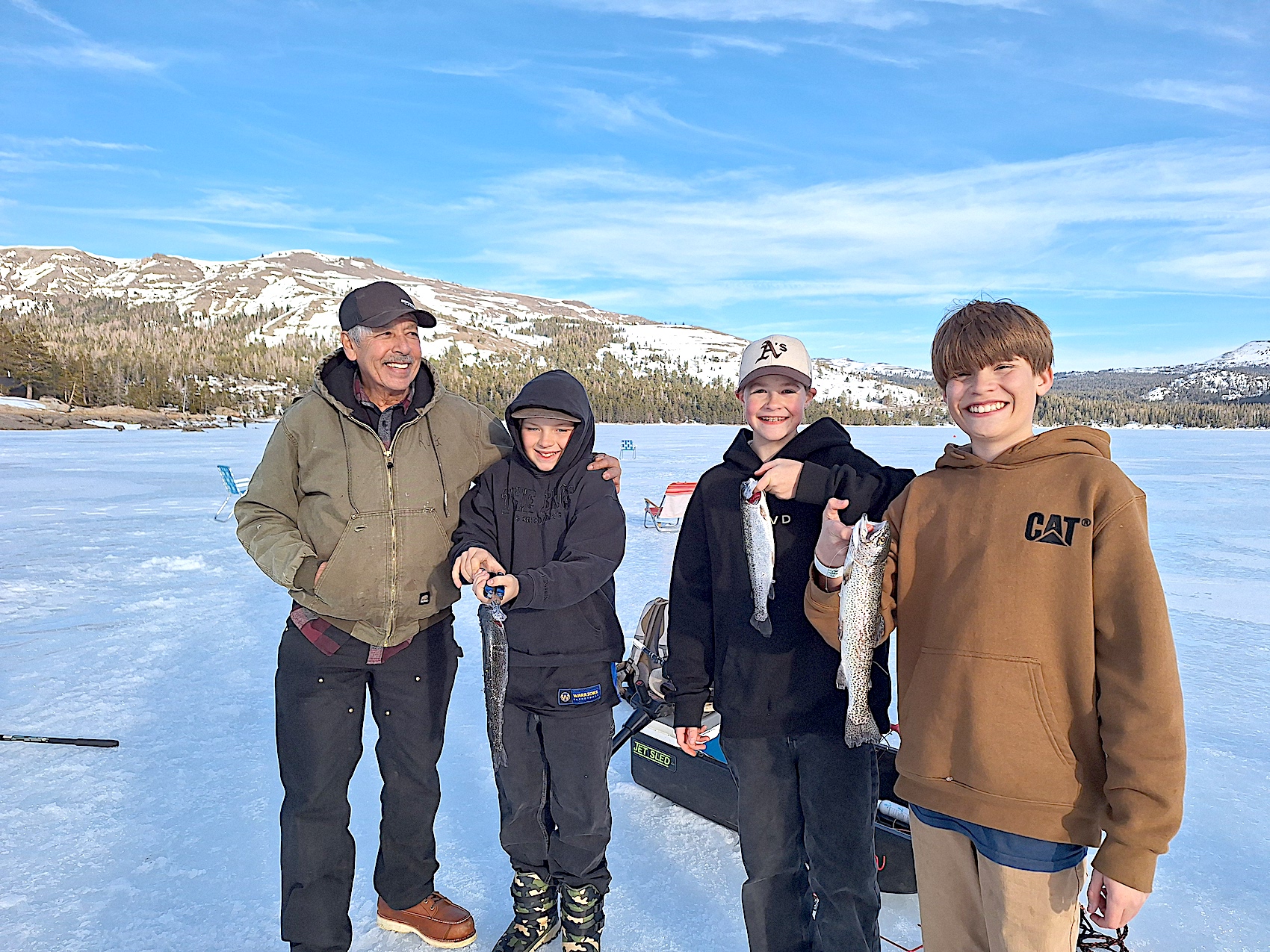 A little rain and enough ice to fish on