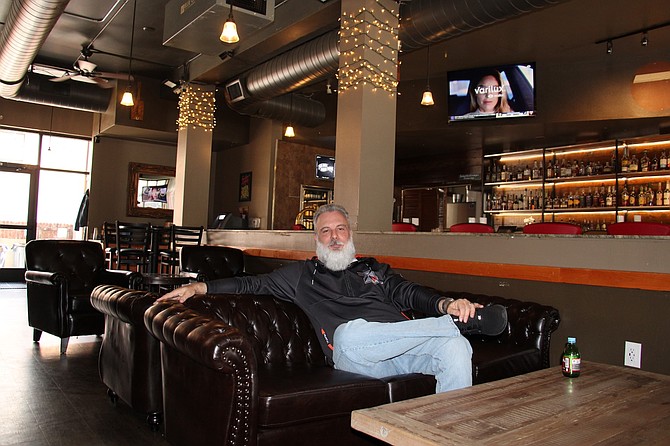 Neil Mayfield, owner of Capital City Saloon (formerly Jimmy G’s), in the bar and lounge in downtown Carson City on April 28, 2026.