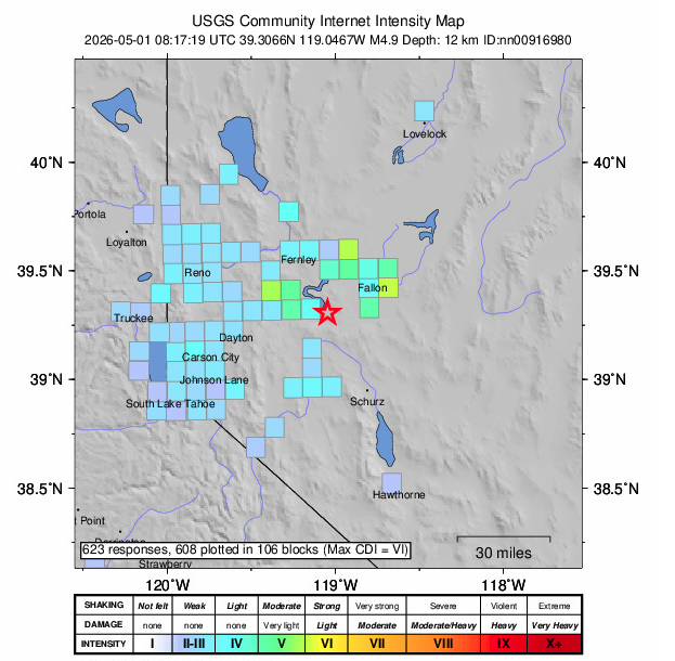 Region jolted awake by 4.9, 4.1 earthquake overnight