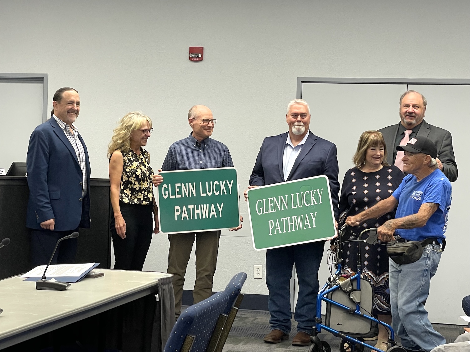Carson City supervisors honor Glenn Lucky with path naming