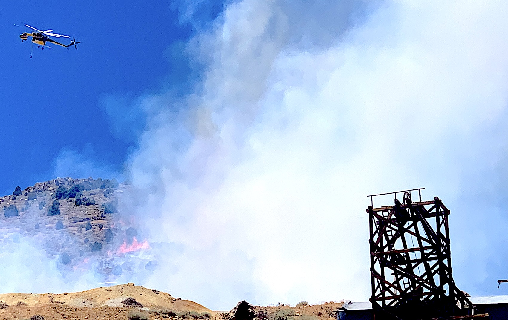 Forward progress stopped on Gold Hill fire