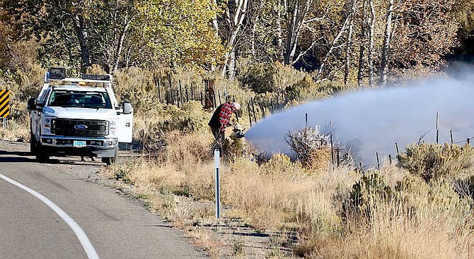 James Line Fire County repairs Jacks Valley water line break | Serving Minden ...
