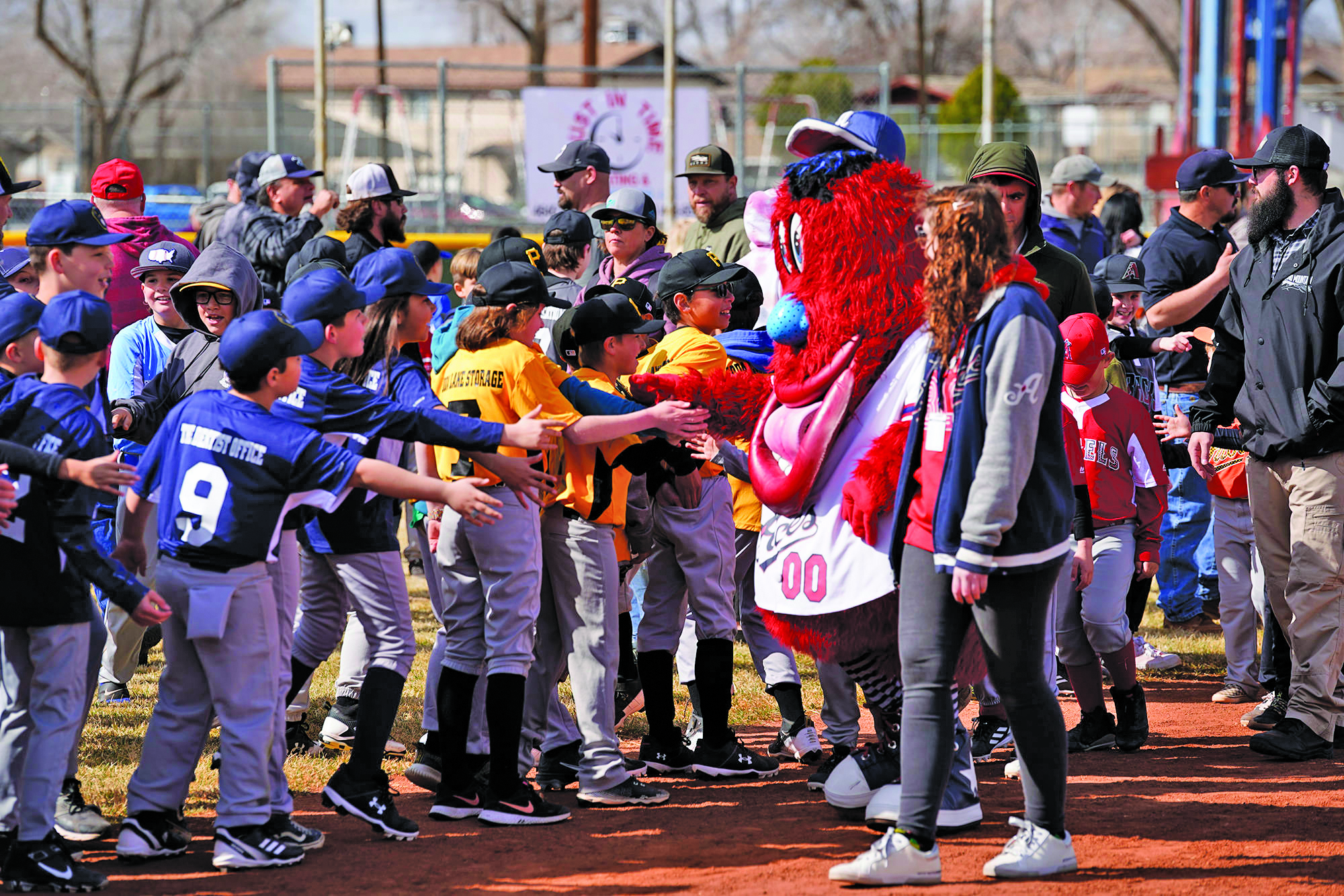 Reno Aces Baseball Club Mascot Archie & 6 Player Signed