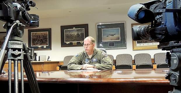Brig. Gen. Bill Burks recollects Tuesday about Lee Behel who was killed at the Reno Air Races on Monday.