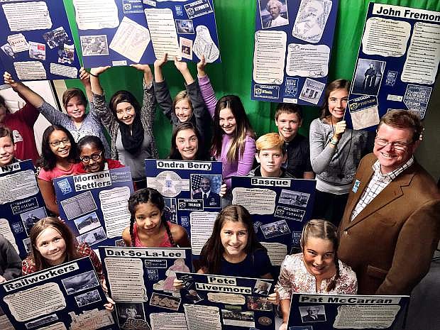 Congressman Mark Amodei stopped by Carson Montessori School Oct. 18 to share a lesson on civics, Nevada history and Washington, D.C., with fifth and sixth graders.