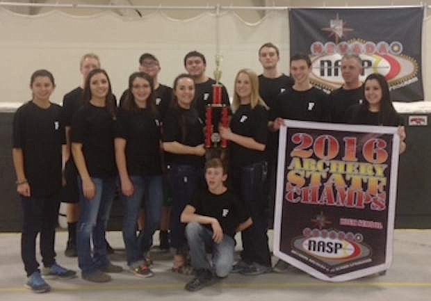 The Greenwave Archery club after the NASP championships.